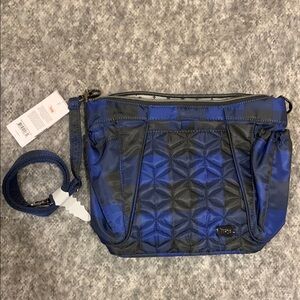 Lug Mini Shuffle Black/Blue Plaid